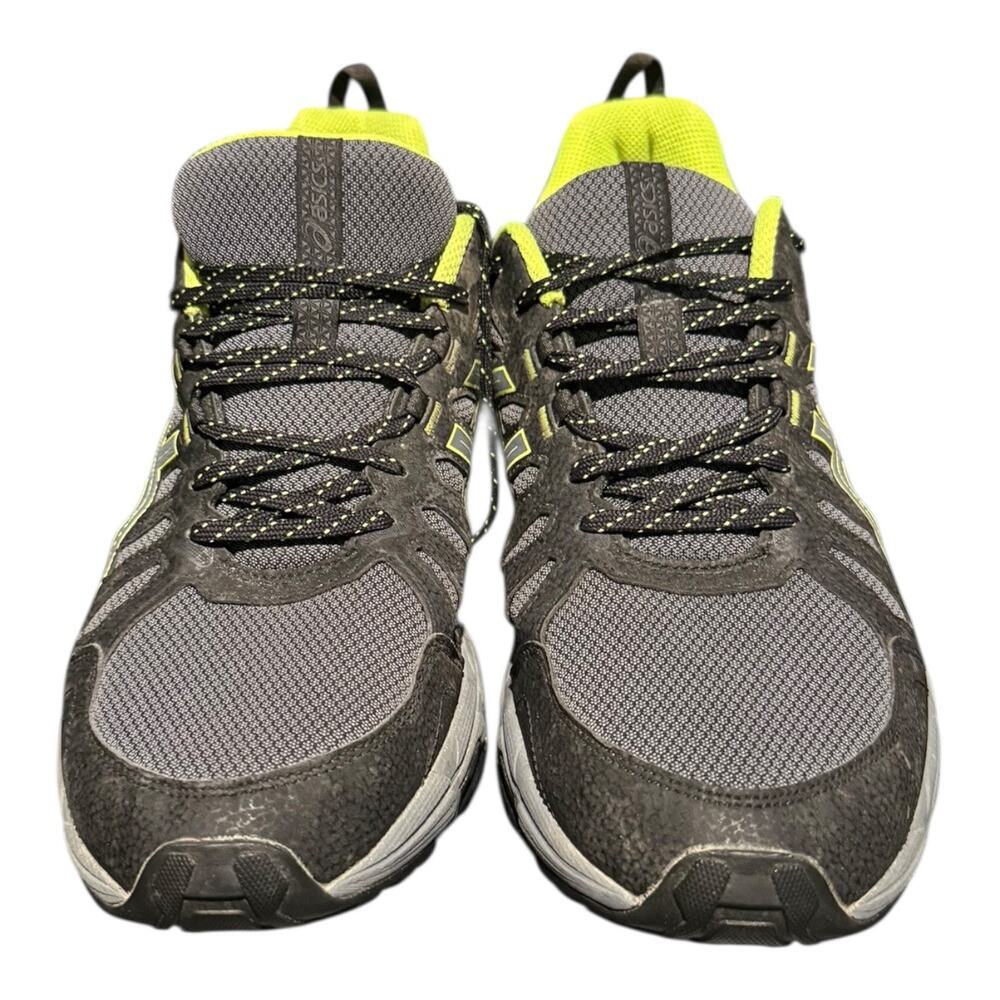 Asics Gel Venture Men’s Running Sneakers Size 12 Gray Green Athletic Walking - Picture 4 of 9